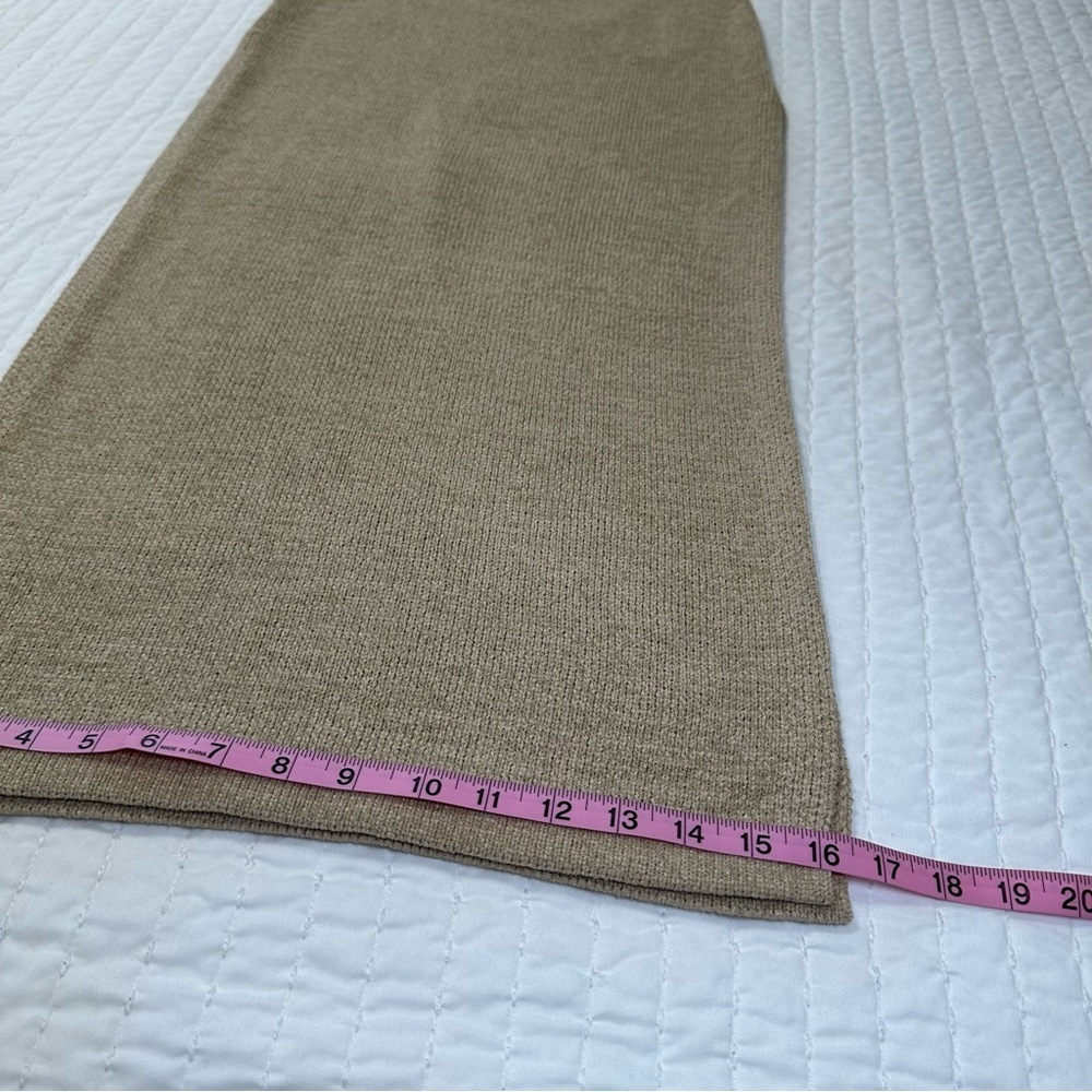 Beige Botany Knit Cut Out Maxi Dress Sand Taupe Size Small - Picture 4 of 16